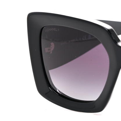 Chanel Acetate Rectangle Sunglasses 5435 Black 7 of 7