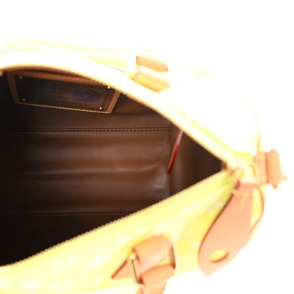 Louis Vuitton Calfskin Monogram Speedy P9 Bandouliere 25 Lemonade Yellow 5 of 11