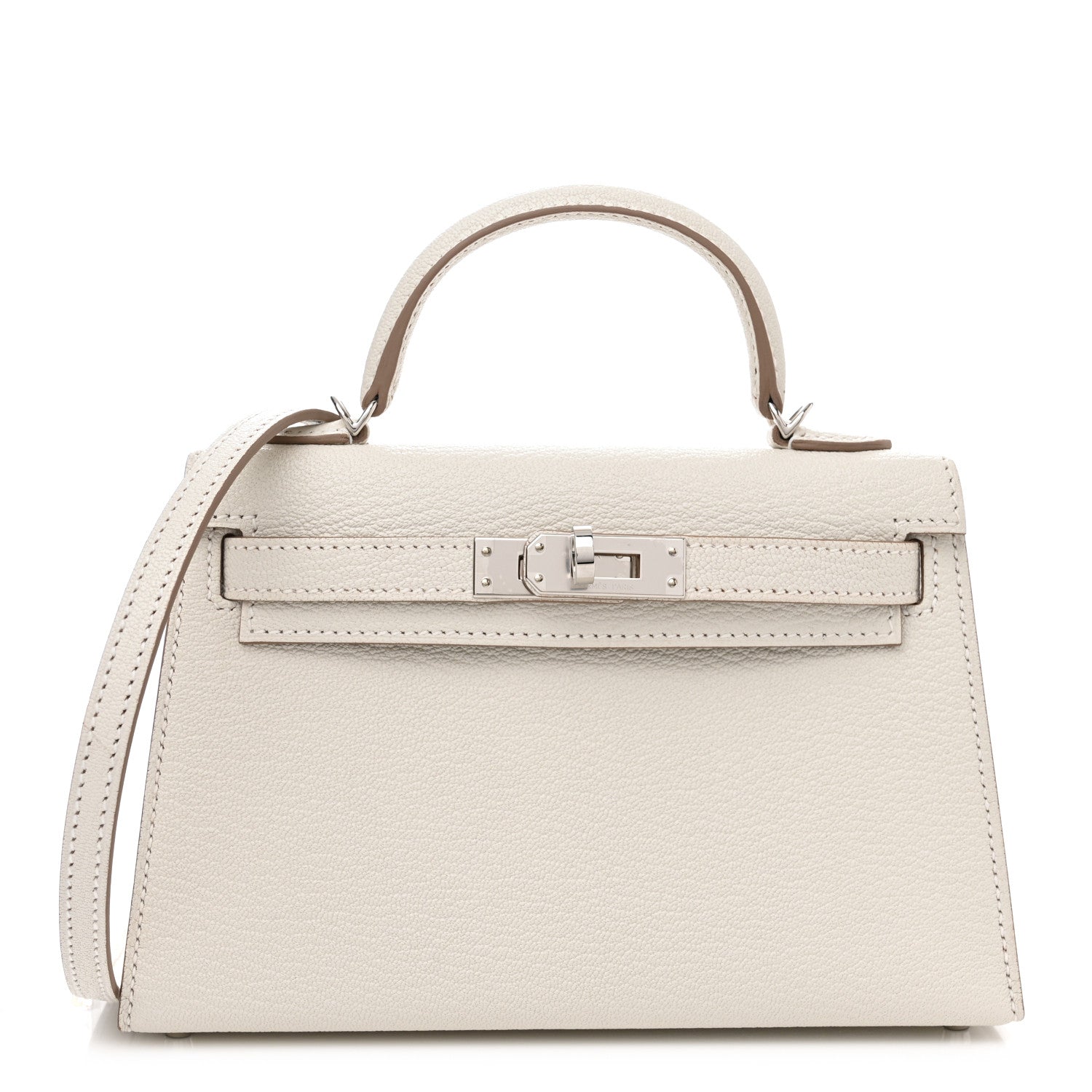 Hermes Chevre Mysore Mini Kelly Sellier 20 Mushroom 1 of 11