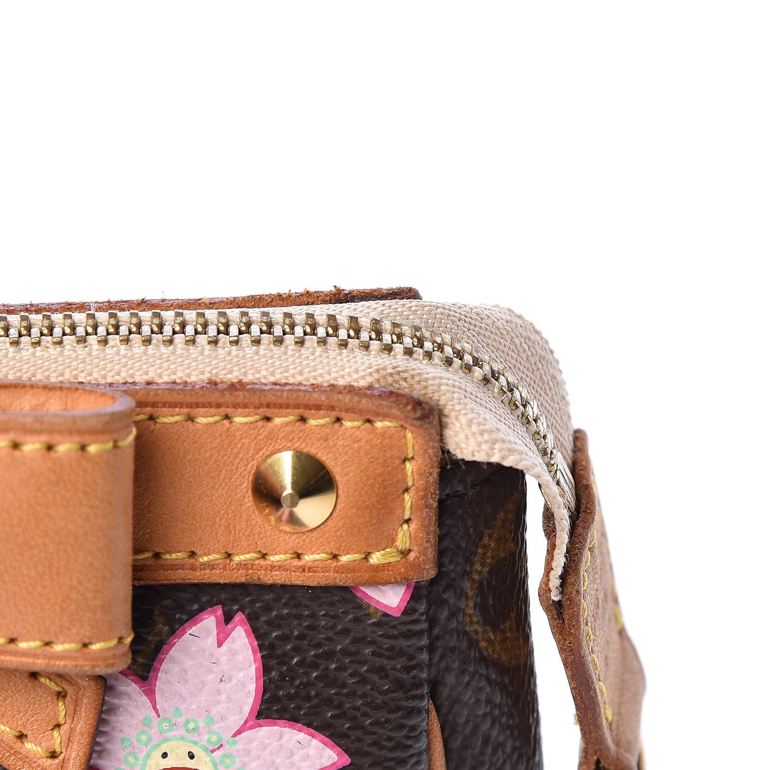 Louis Vuitton Monogram Cherry Blossom Pochette Accessories Brown 13 of 17