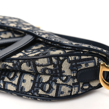Christian Dior Oblique Mini Saddle Bag Blue 10 of 10