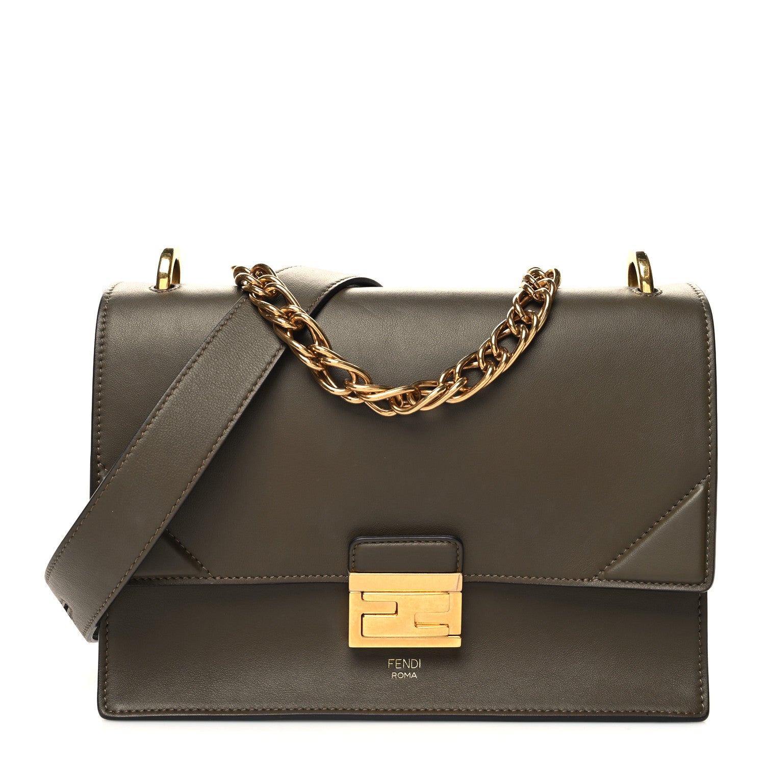 Fendi Vitello Grace Matte F is Fendi Kan U Shoulder Bag Wood 1 of 10