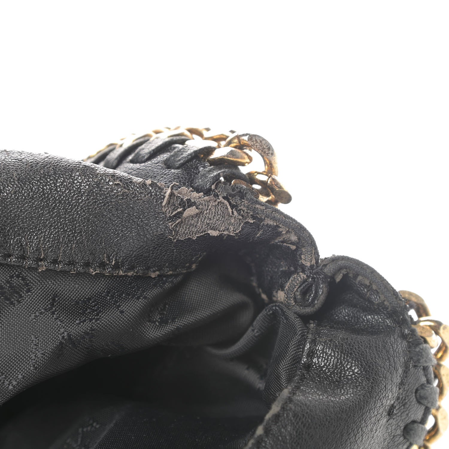 Stella McCartney Eco Alter Nappa Embossed Falabella Fold Over Tote Black 13 of 14
