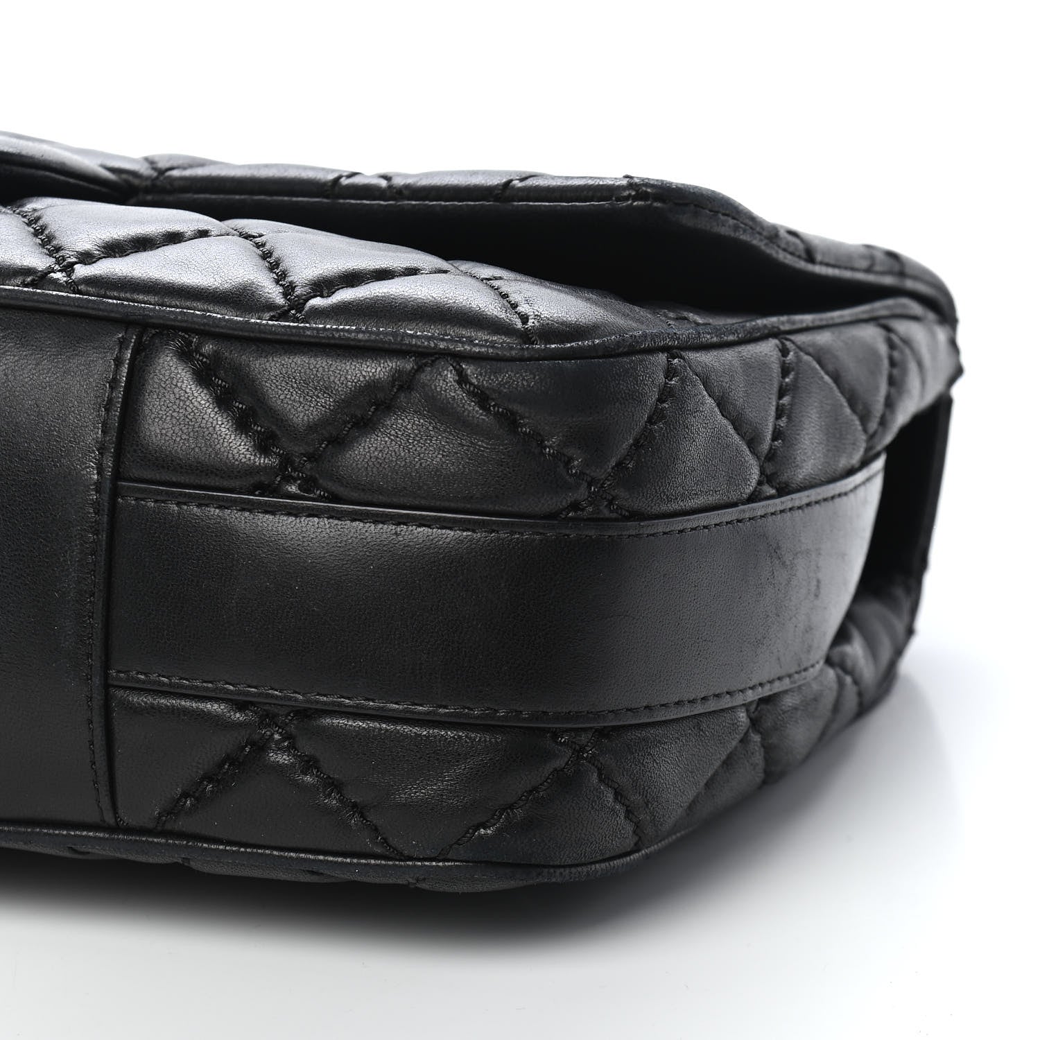 Chanel Lambskin Quilted Jumbo Easy Carry Flap Black 9 of 9