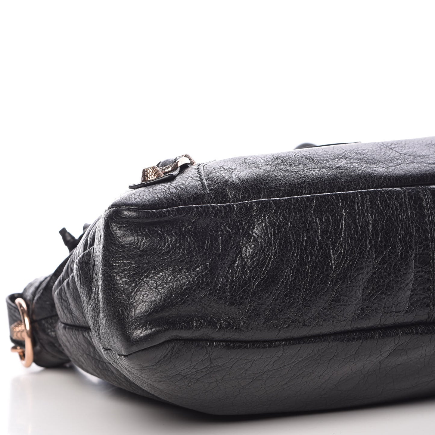 Agneau Giant 12 Rose Gold Hardware Town Black