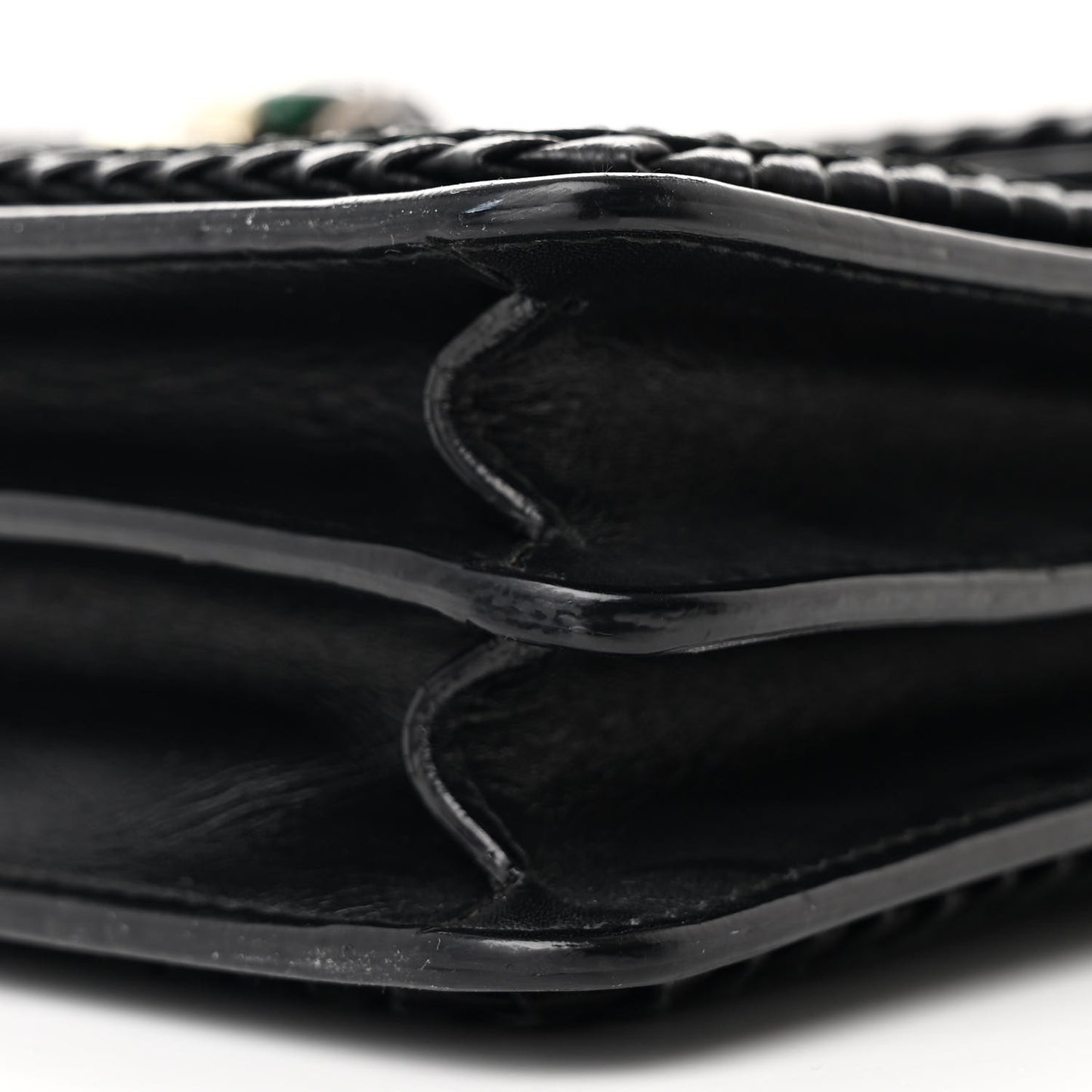 Calfskin Plisse Serpenti Forever Crossbody Bag Black
