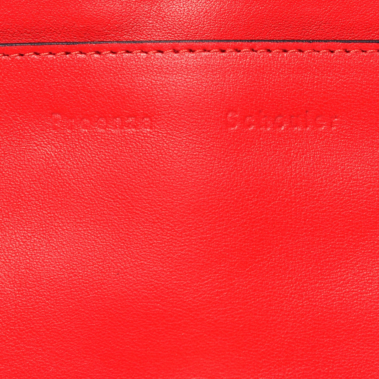Calfskin Double Sided PS Courier Bag Red
