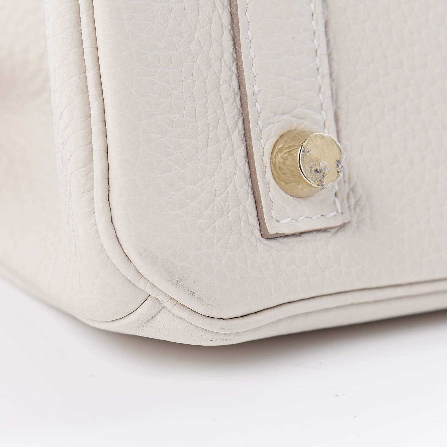 Hermes Taurillon Clemence Birkin 30 Craie 10 of 14