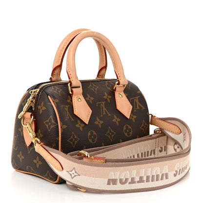 Louis Vuitton Monogram Speedy Bandouliere 20 Beige 3 of 10