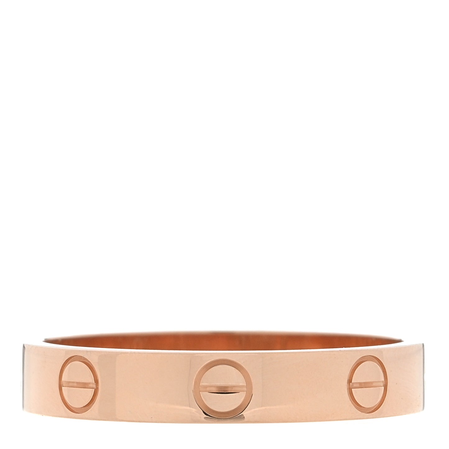 18K Pink Gold 3.5mm LOVE Wedding Band Ring 57 8