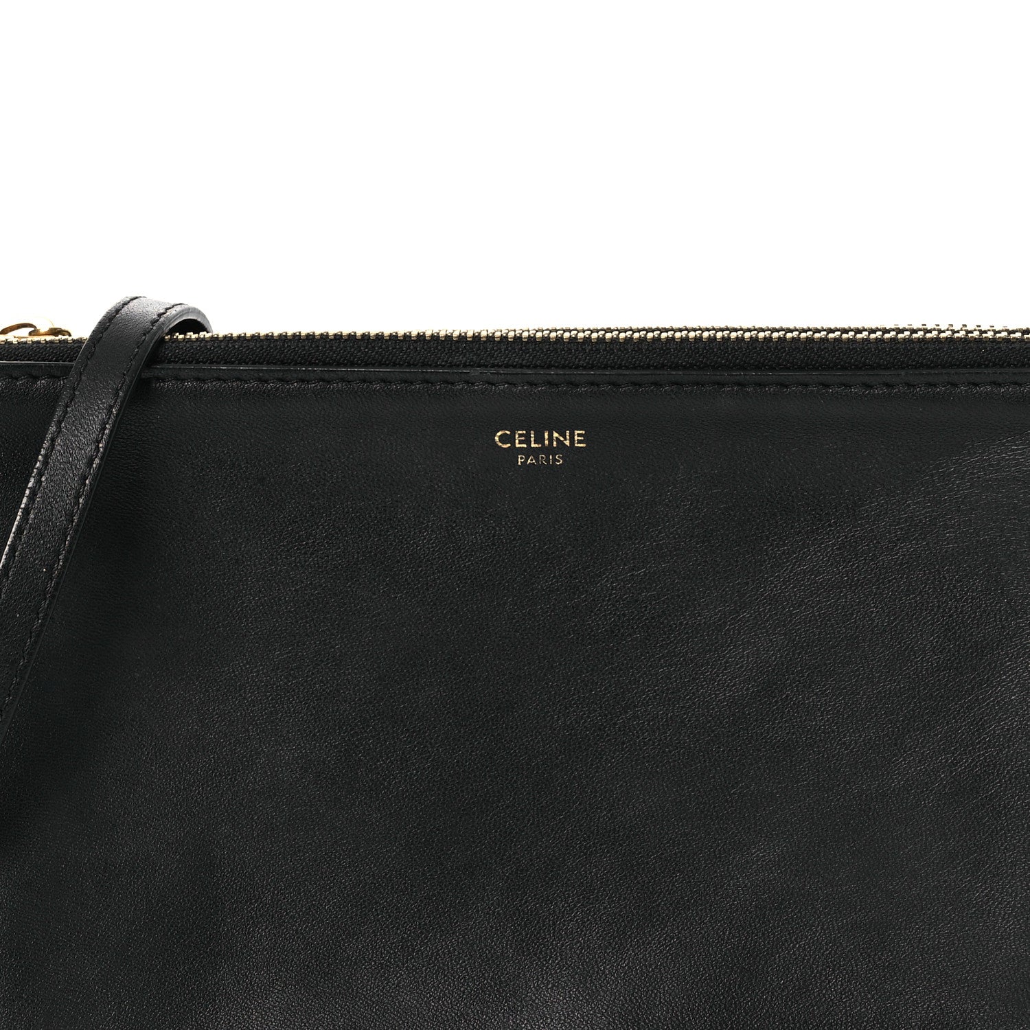 Celine Lambskin Small Trio Crossbody Bag Black 8 of 13