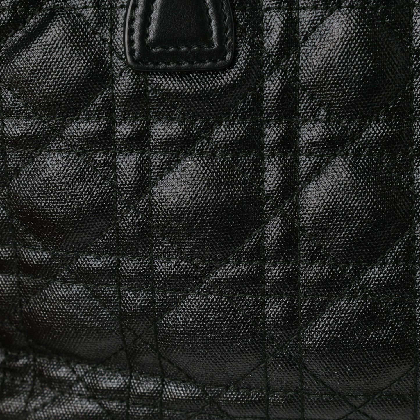 Coated Canvas Cannage Mini Panarea Tote Black