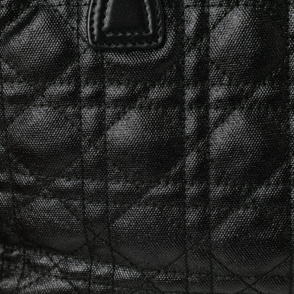 Christian Dior Coated Canvas Cannage Mini Panarea Tote Black 7 of 11