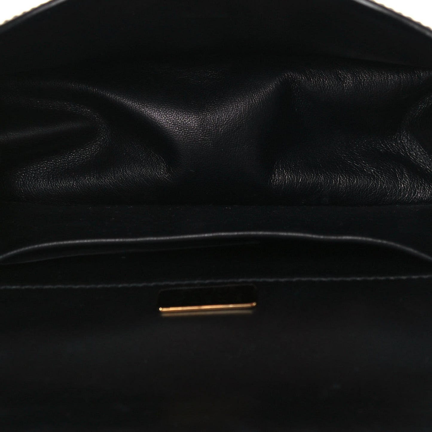 Antic Soft Saffiano Lions Head Cahier Shoulder Bag Black