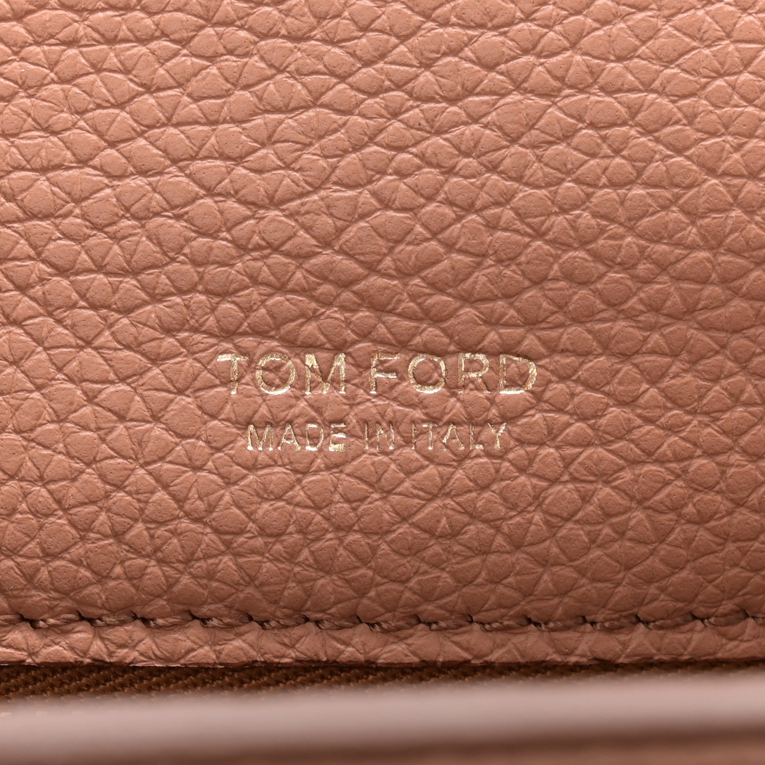 Tom Ford Grained Calfskin Mini T Clasp Tara Crossbody Bag Brown 6 of 9
