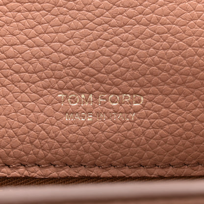 Tom Ford Grained Calfskin Mini T Clasp Tara Crossbody Bag Brown 6 of 9