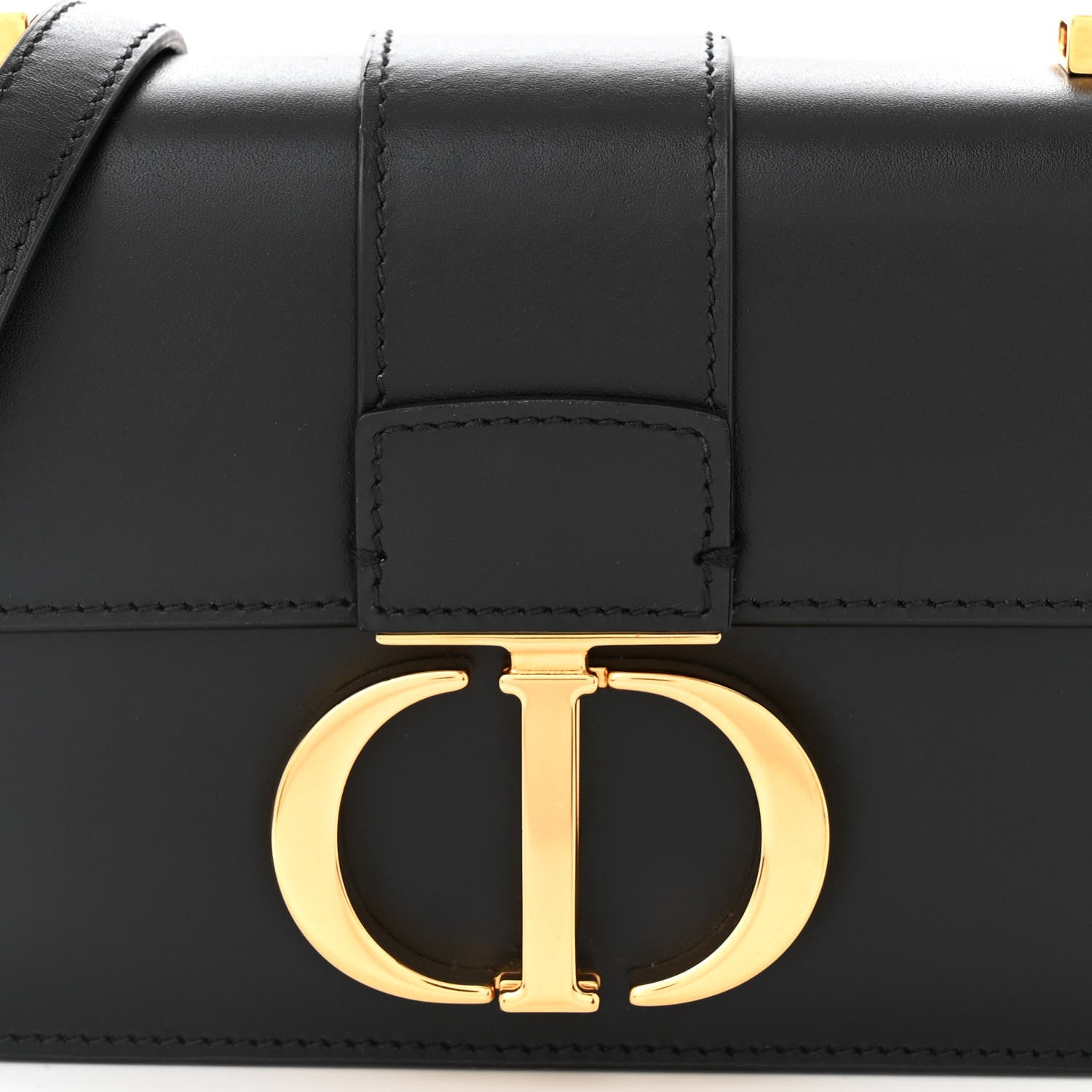 Christian Dior Smooth Calfskin Micro 30 Montaigne Flap Bag Black 7 of 9