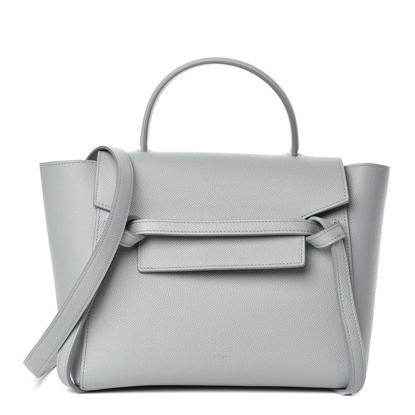 Grained Calfskin Micro Belt Bag Cloud