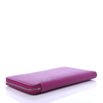 Hermes Epsom Silk'In Wallet Rose Pourpre Bleu Lin 4 of 8