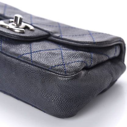 Chanel Caviar Quilted Mini Simply CC Flap Blue 7 of 11