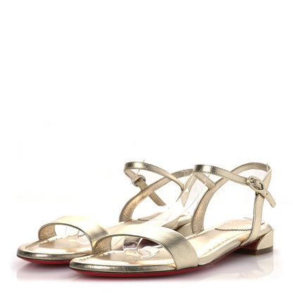 Christian Louboutin Metallic Nappa 85mm Mules 40 Gold 39 Gold 4 of 9
