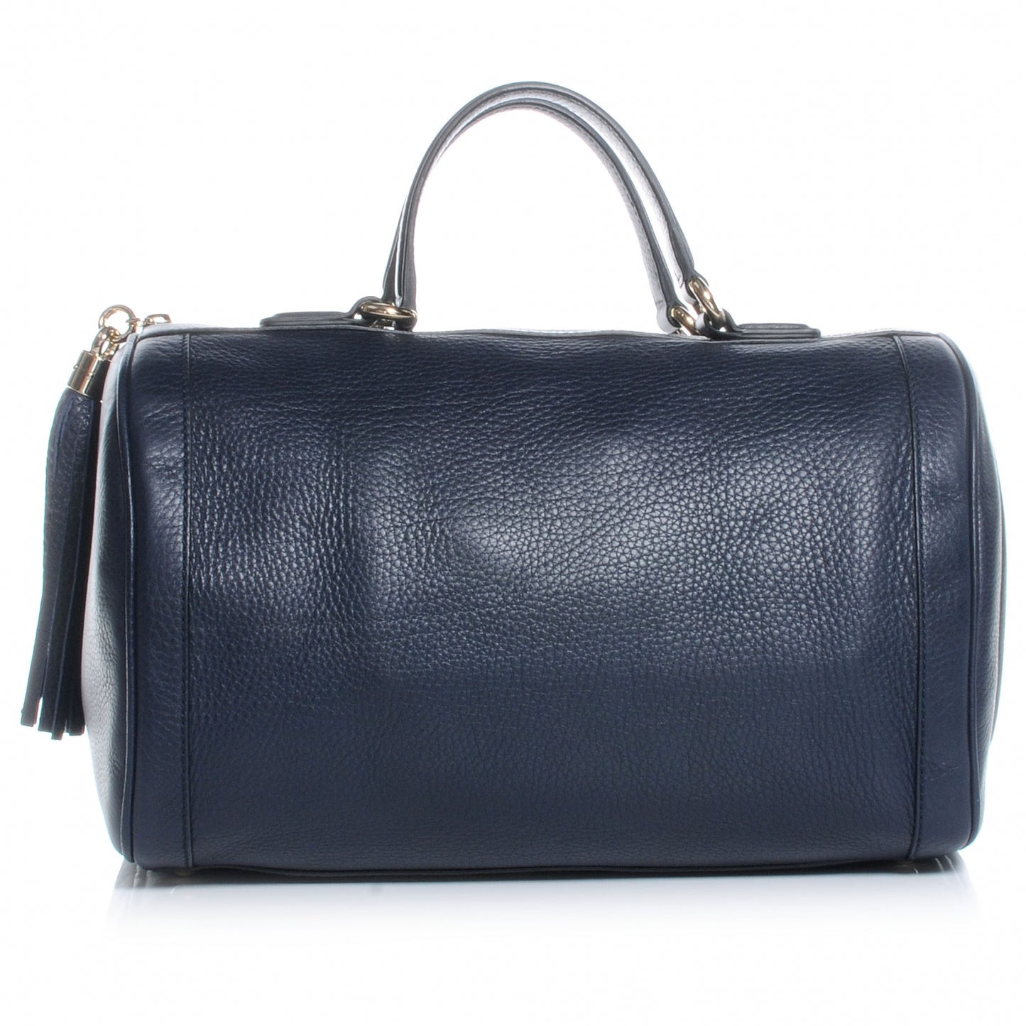 Pebbled Calfskin Medium Soho Boston Blue