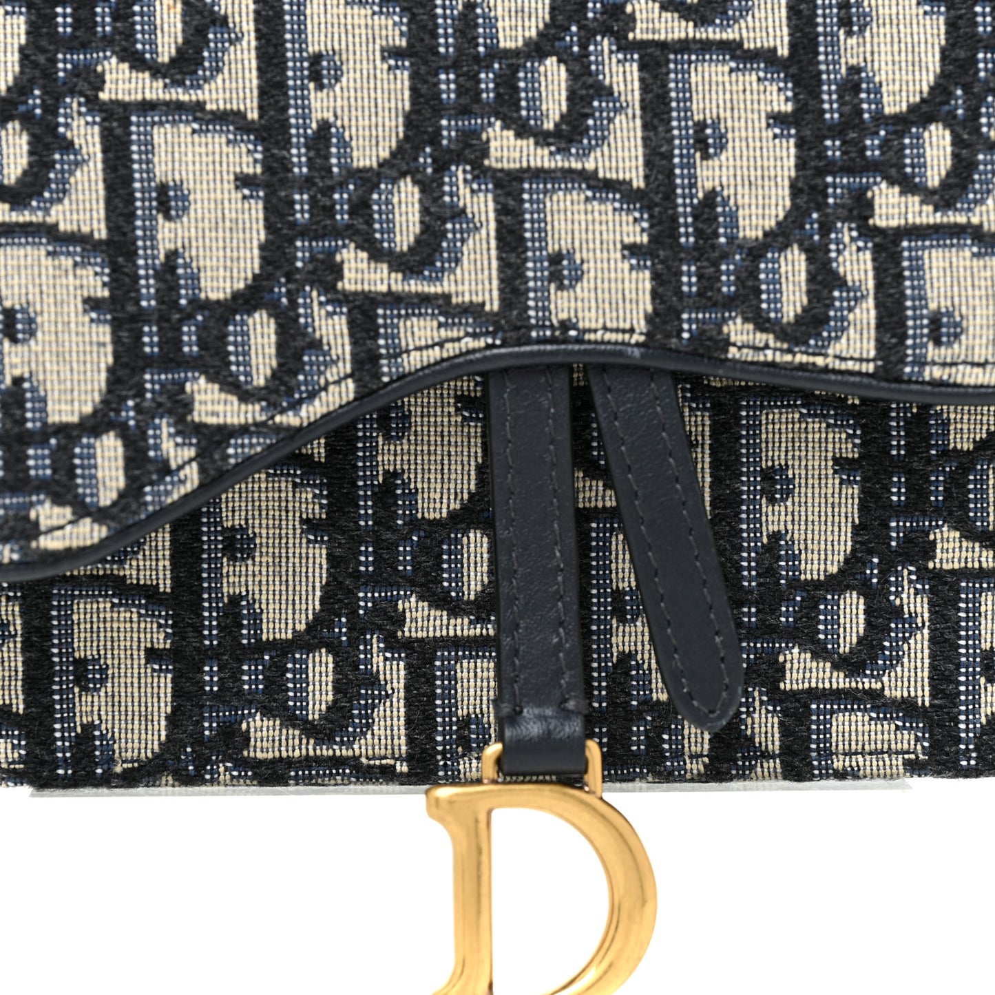 Oblique Saddle Belt Bag Blue