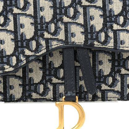 Christian Dior Oblique Saddle Belt Bag Blue 6 of 8