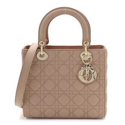 Christian Dior Lambskin Cannage Medium Lady Dior Fard 1 of 11