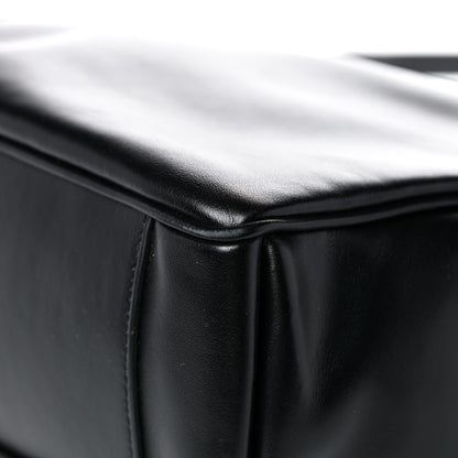 Saint Laurent Calfskin Flap Front Messenger Bag Black 10 of 15