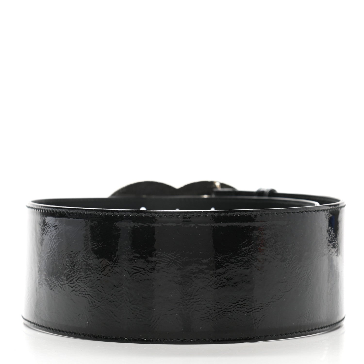 Chanel Patent CC Wide Belt 70 28 Black 2 of 9