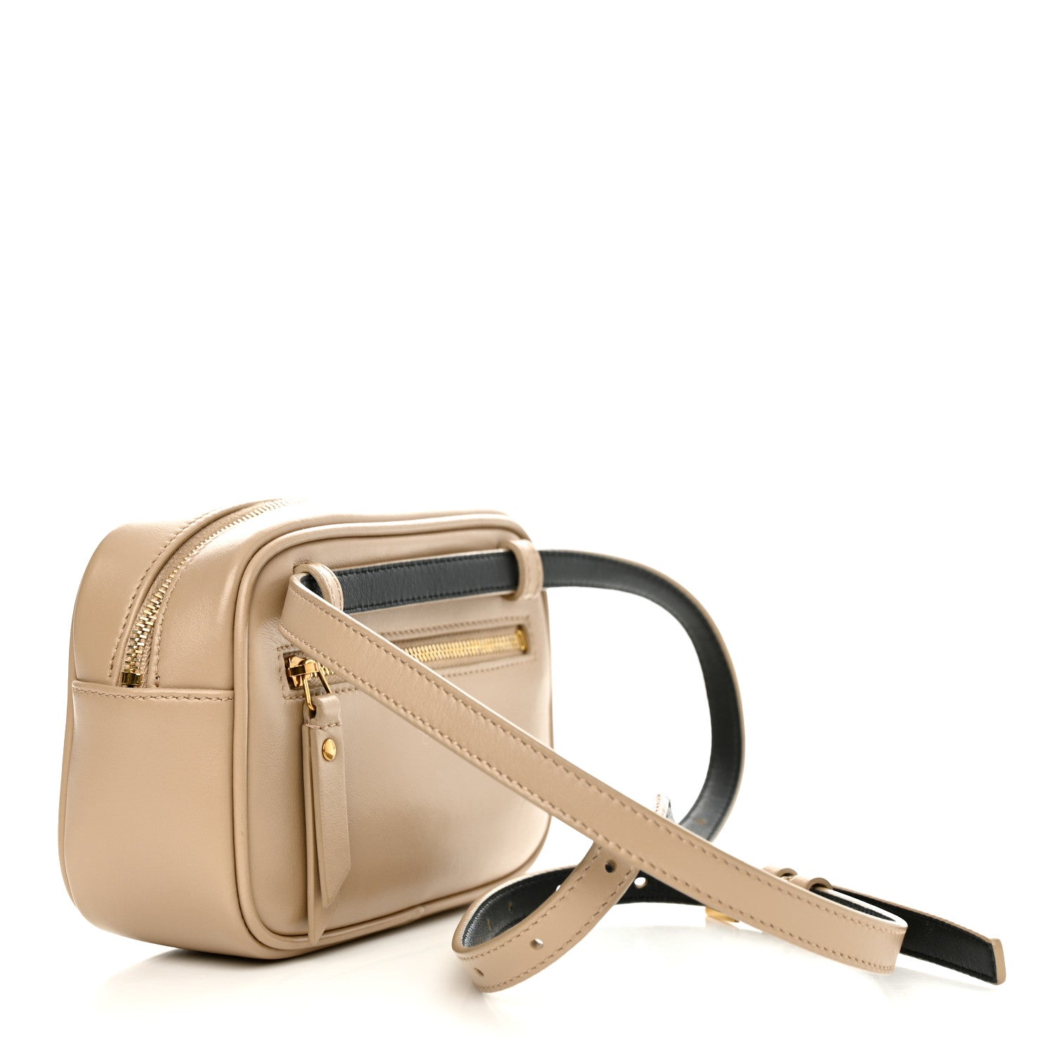 Saint Laurent Calfskin Matelasse Monogram Lou Belt Bag Natural 3 of 10