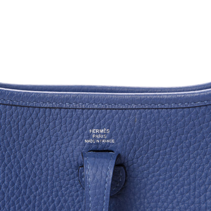 Hermes Taurillon Clemence Evelyne TPM Bleu Brighton 8 of 11