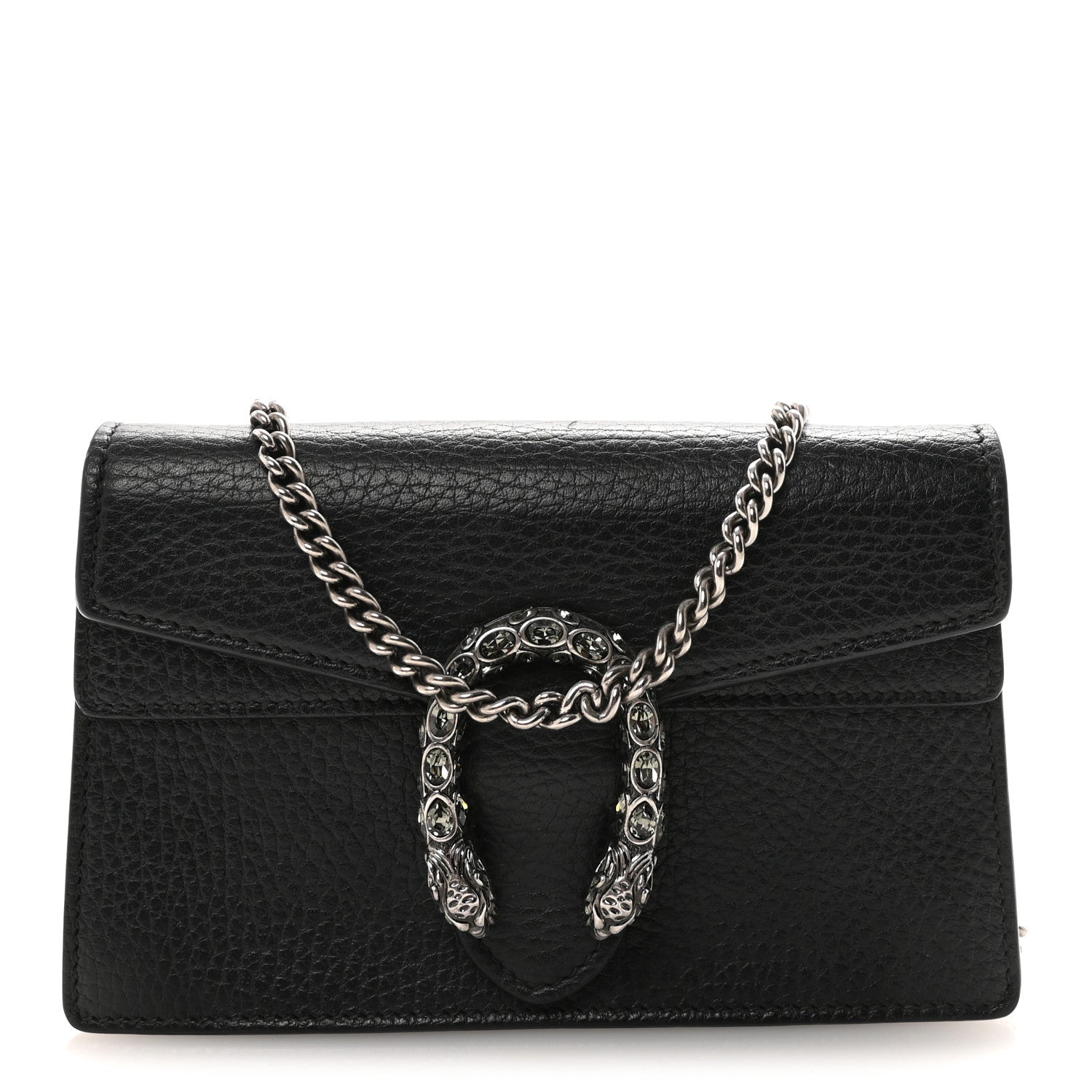 Gucci Calfskin Super Mini Dionysus Shoulder Bag Black 1 of 9