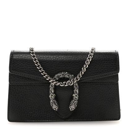 Gucci Calfskin Super Mini Dionysus Shoulder Bag Black 1 of 9