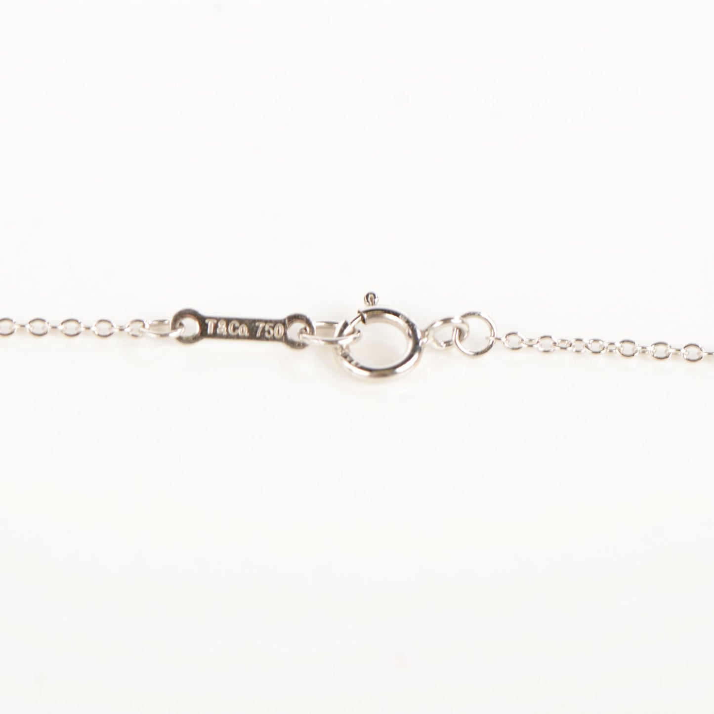 18K White Gold Diamond Paloma Picasso Loving Heart Necklace