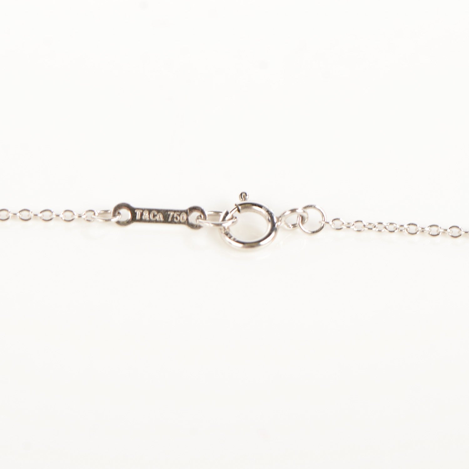 Tiffany 18K White Gold Diamond Paloma Picasso Loving Heart Necklace 4 of 6