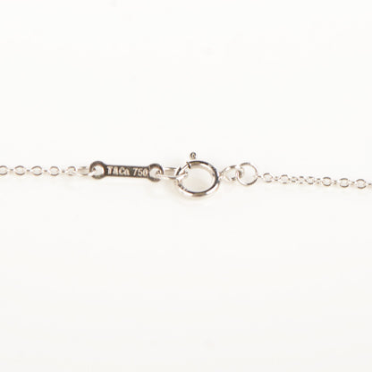 Tiffany 18K White Gold Diamond Paloma Picasso Loving Heart Necklace 4 of 6