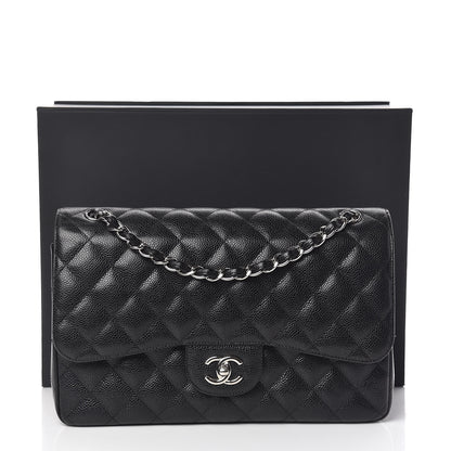 Chanel Caviar Quilted Jumbo Double Flap Black 10 of 10