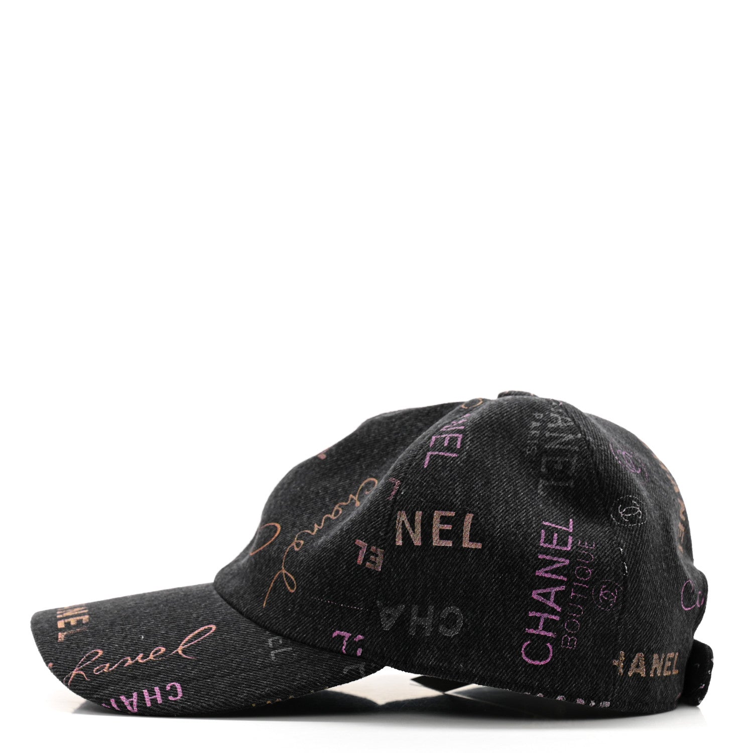 Chanel Denim Mood Cap Hat Black 4 of 8