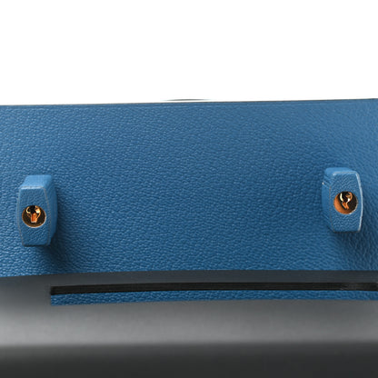 Hermes Vache Hunter Shiny Alligator Petit H Box Bag Bleu Marine Bleu Saphir 10 of 10