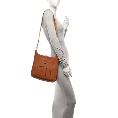 Hermes Taurillon Clemence Evelyne PM Gold 2 of 10