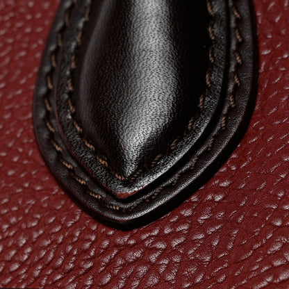 Celine Calfskin Suede Nano Tri-Color Luggage Burgundy 13 of 13