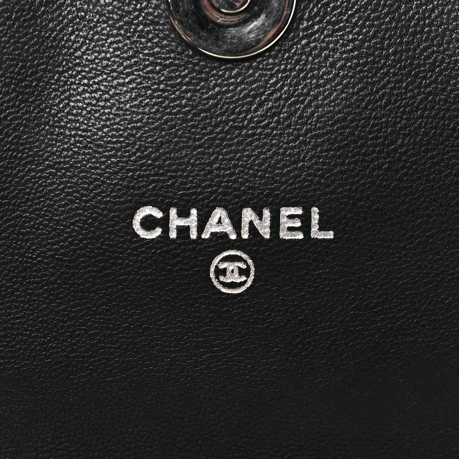 Chanel Lambskin Half Moon Wallet On Chain WOC Black 6 of 10