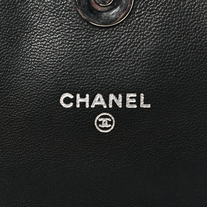 Chanel Lambskin Half Moon Wallet On Chain WOC Black 6 of 10
