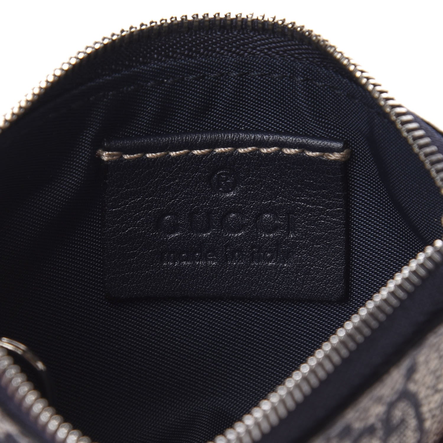 Gucci GG Supreme Monogram Key Case Beige Blue 7 of 9