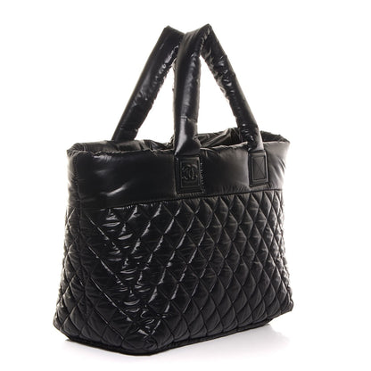 Chanel Nylon Coco Cocoon Large Tote Black 3 of 7