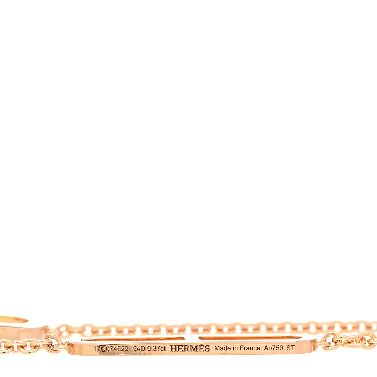 18K Rose Gold Diamond PM Ever Chaine D'Ancre Bracelet ST