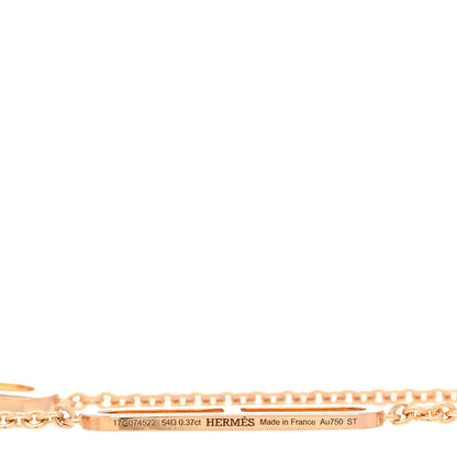 Hermes 18K Rose Gold Diamond PM Ever Chaine D'Ancre Bracelet ST 3 of 3