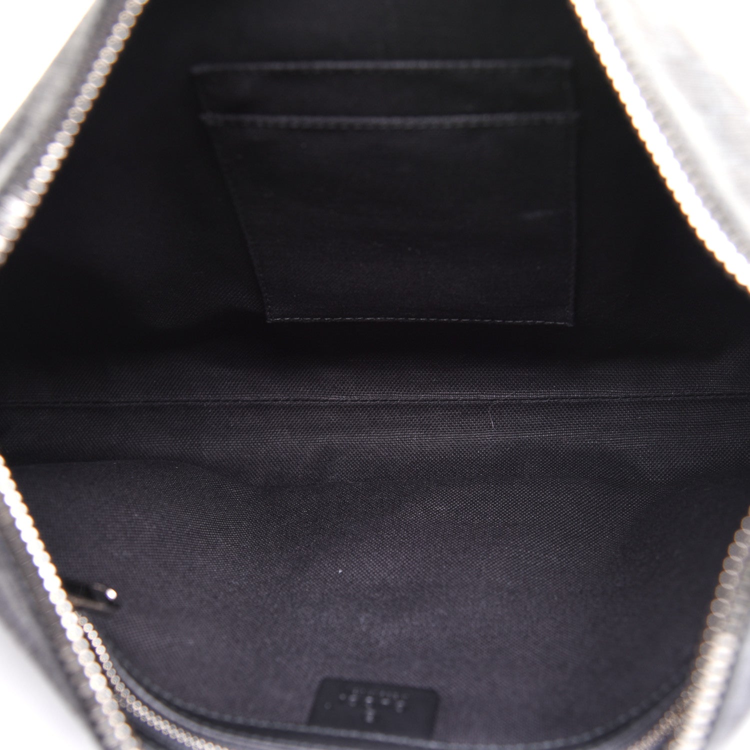 Gucci Soft GG Supreme Monogram Appia Calfskin Web East West Messenger Bag Black Grey 5 of 11